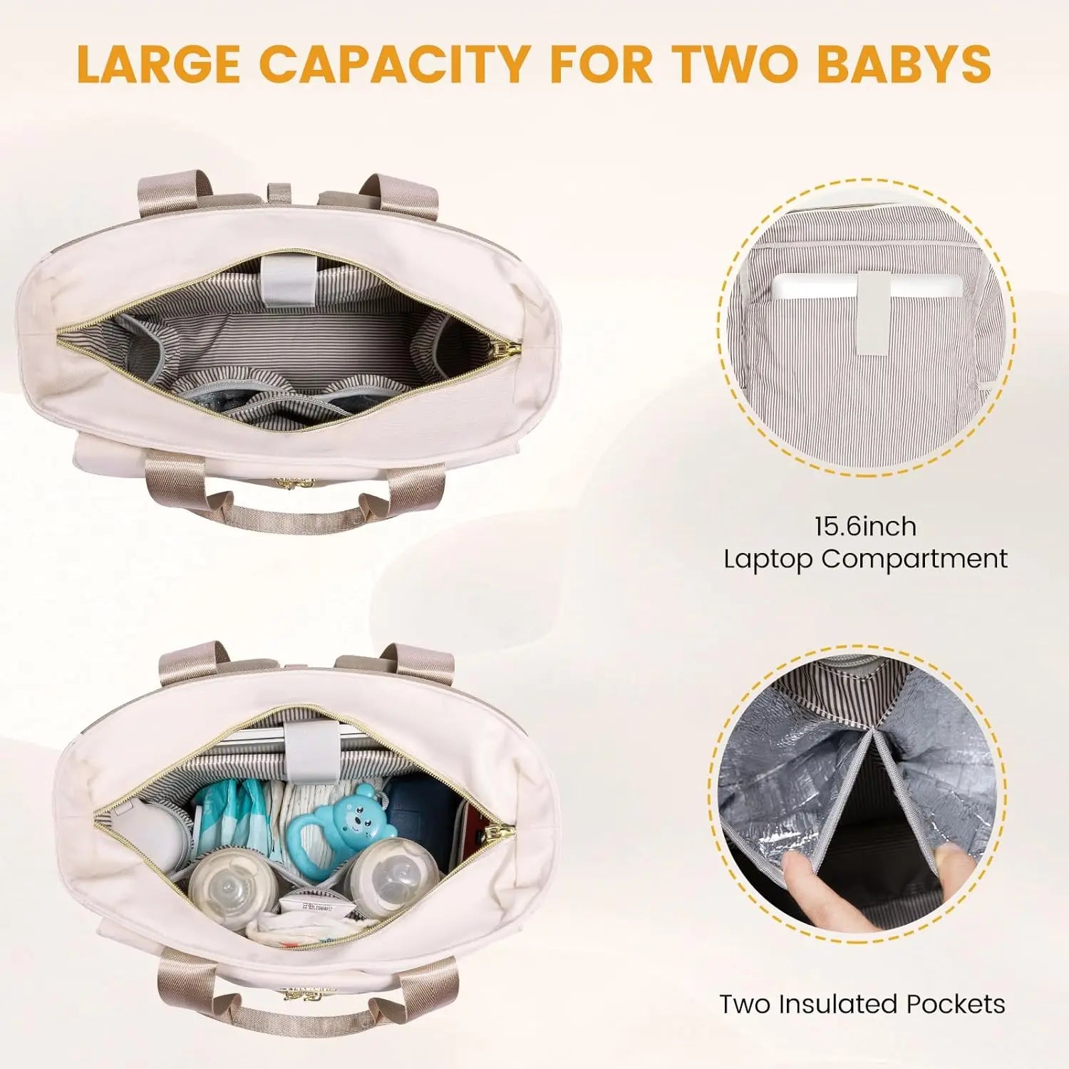 Anti-Theft Diaper Backpack Set