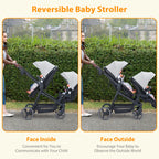 Double Tandem Baby Stroller