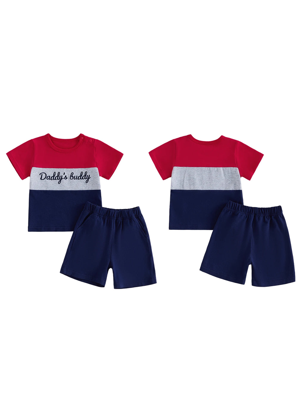 Baby Boy Letter Shorts Set