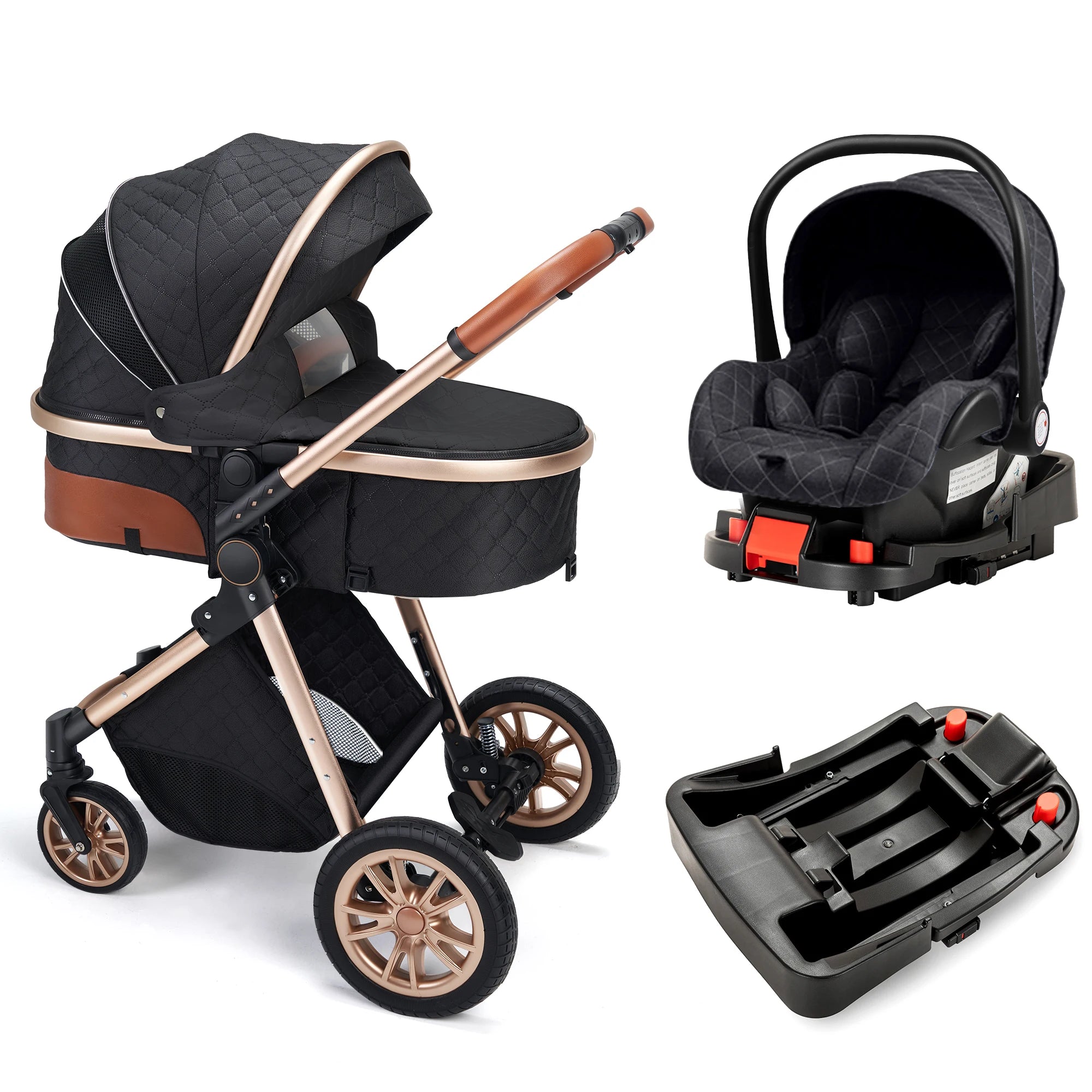 3-in-1 Luxury Baby Stroller
