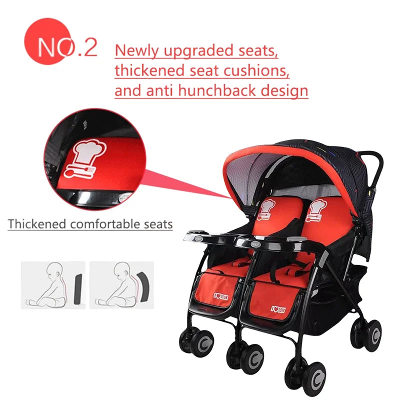 Lightweight Twin Travel Stroller