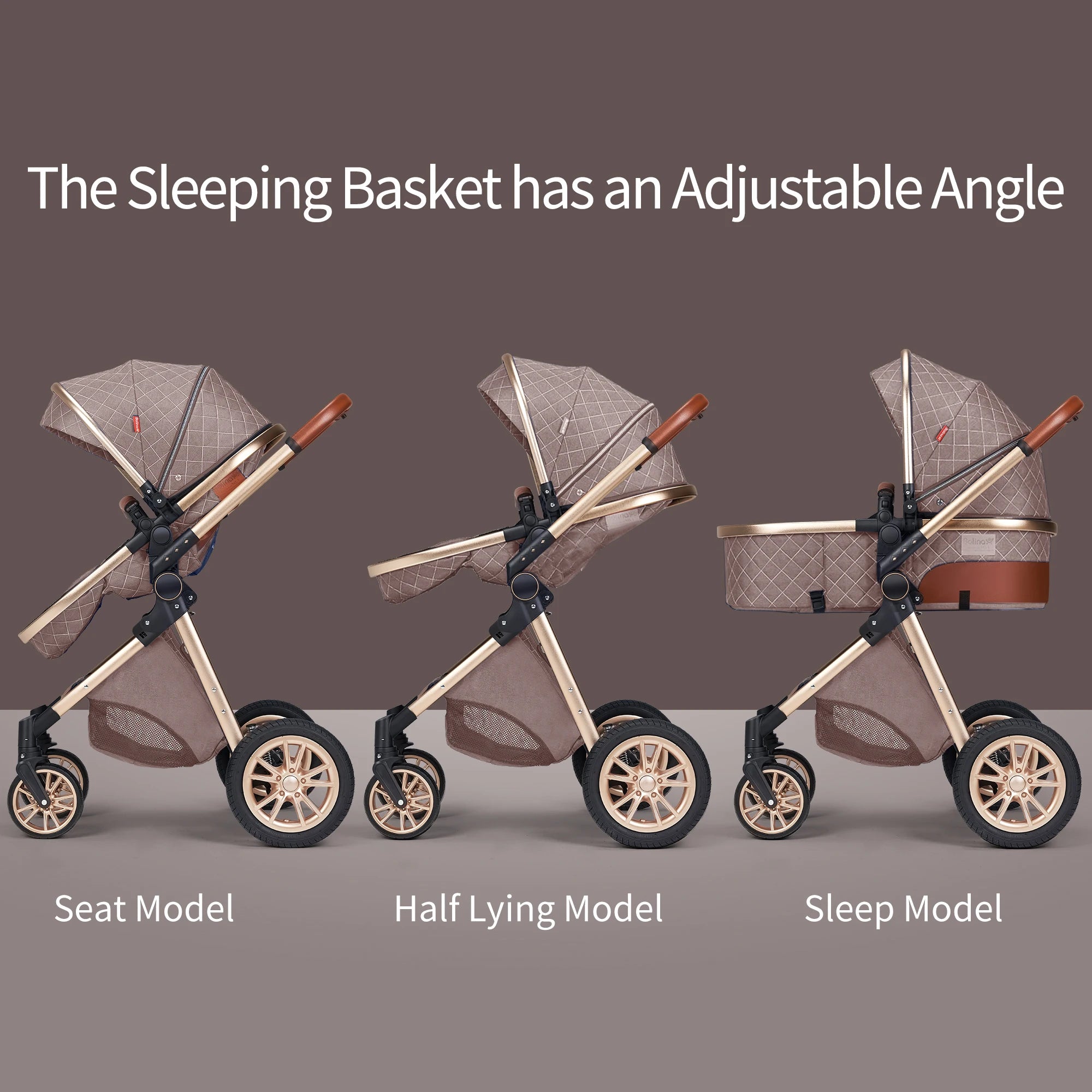 3-in-1 Luxury Baby Stroller