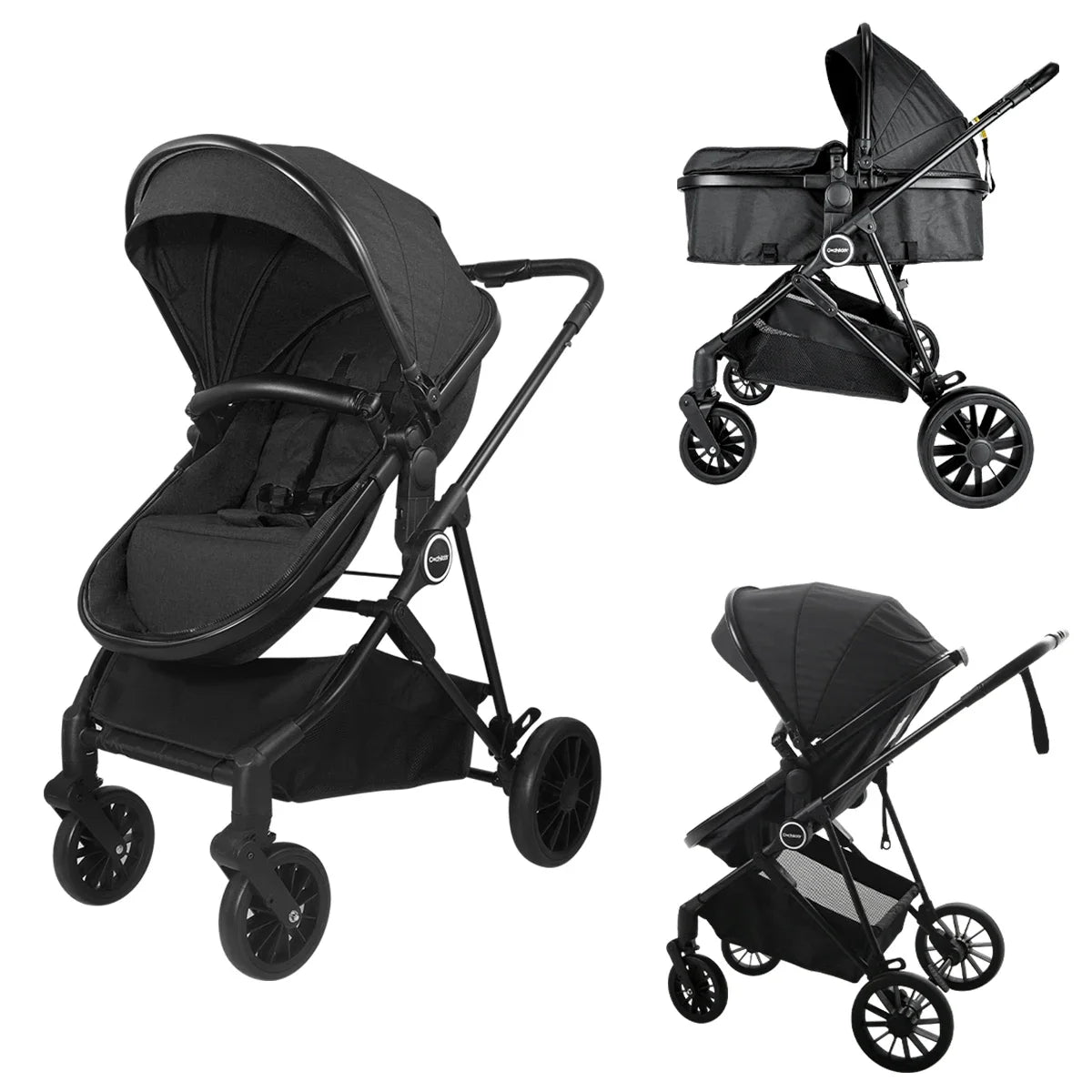 2-in-1 Foldable Baby Stroller