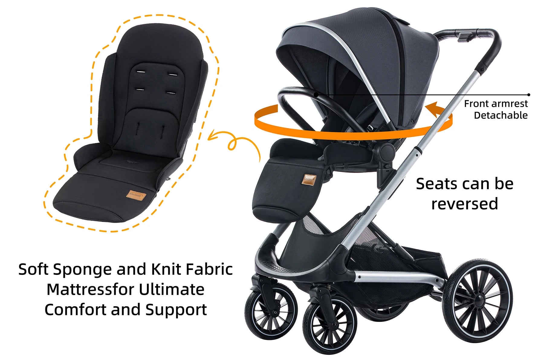 Reversible Compact Travel Stroller