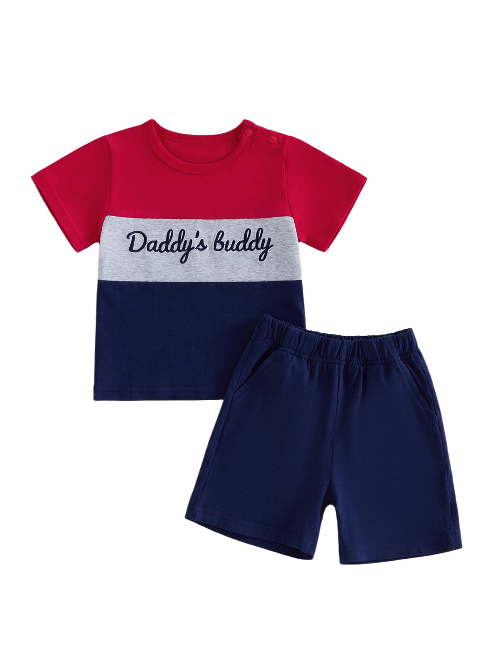 Baby Boy Letter Shorts Set