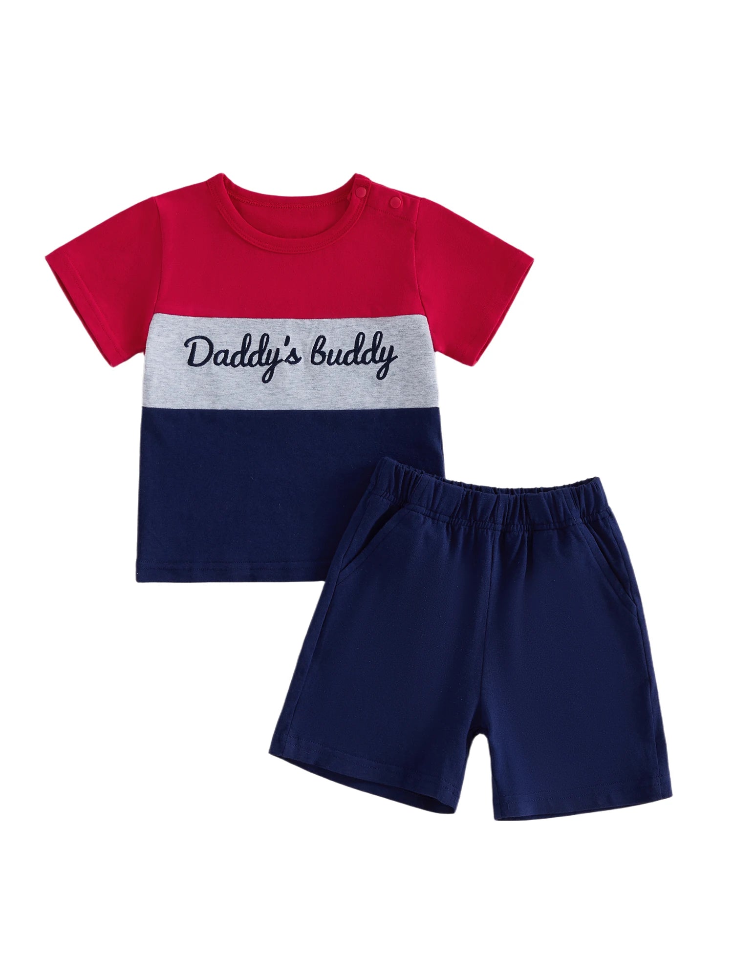 Baby Boy Letter Shorts Set