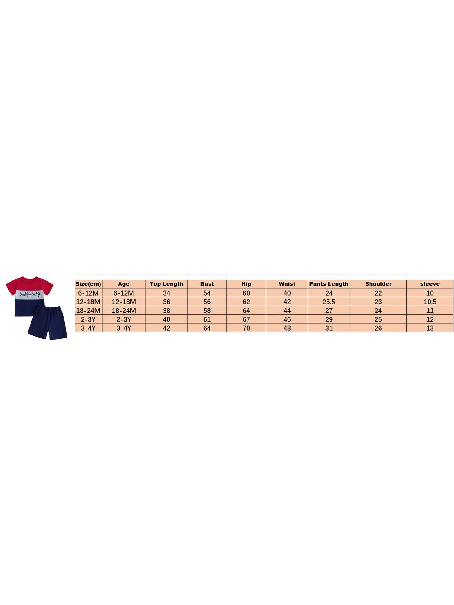 Baby Boy Letter Shorts Set