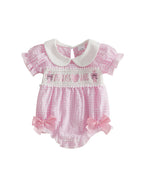 Heart Embroidered Baby Romper