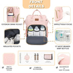 Pink Diaper Backpack Set (35L)