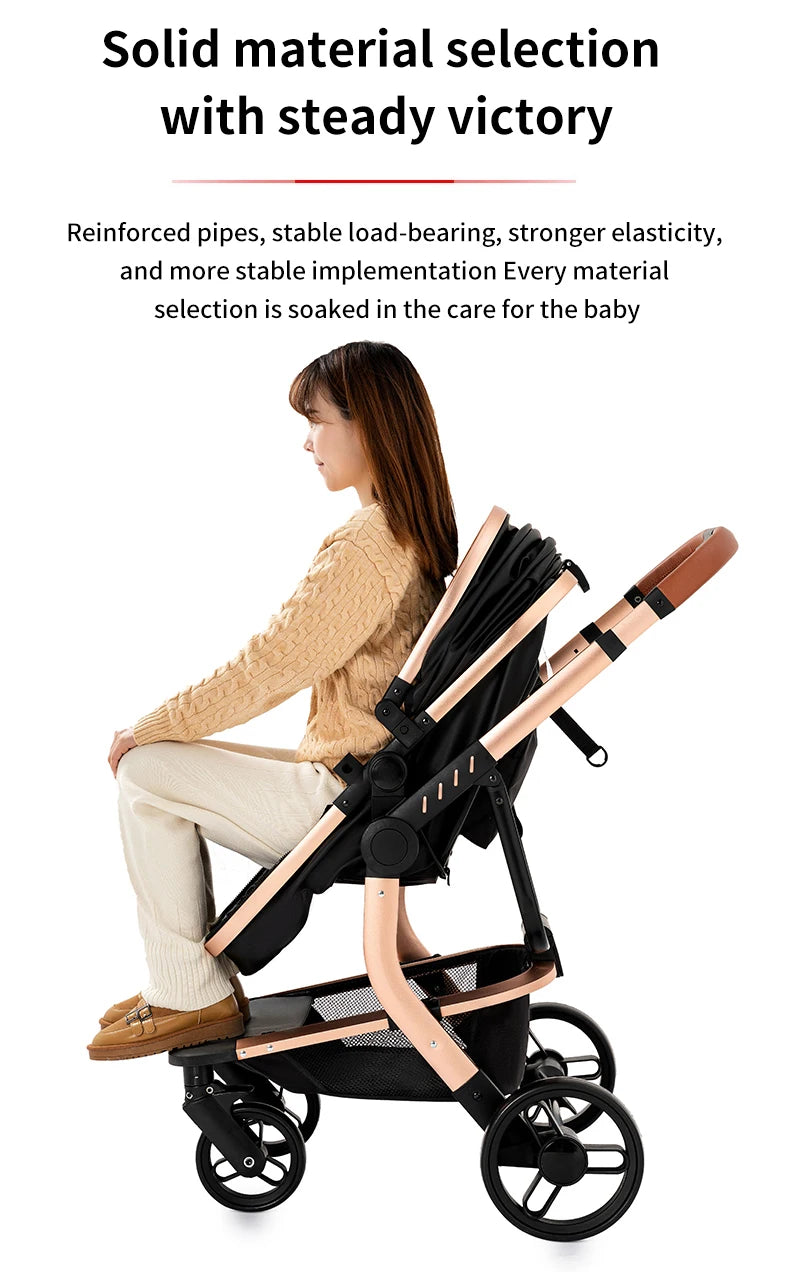 2-in-1 Lightweight Baby Stroller