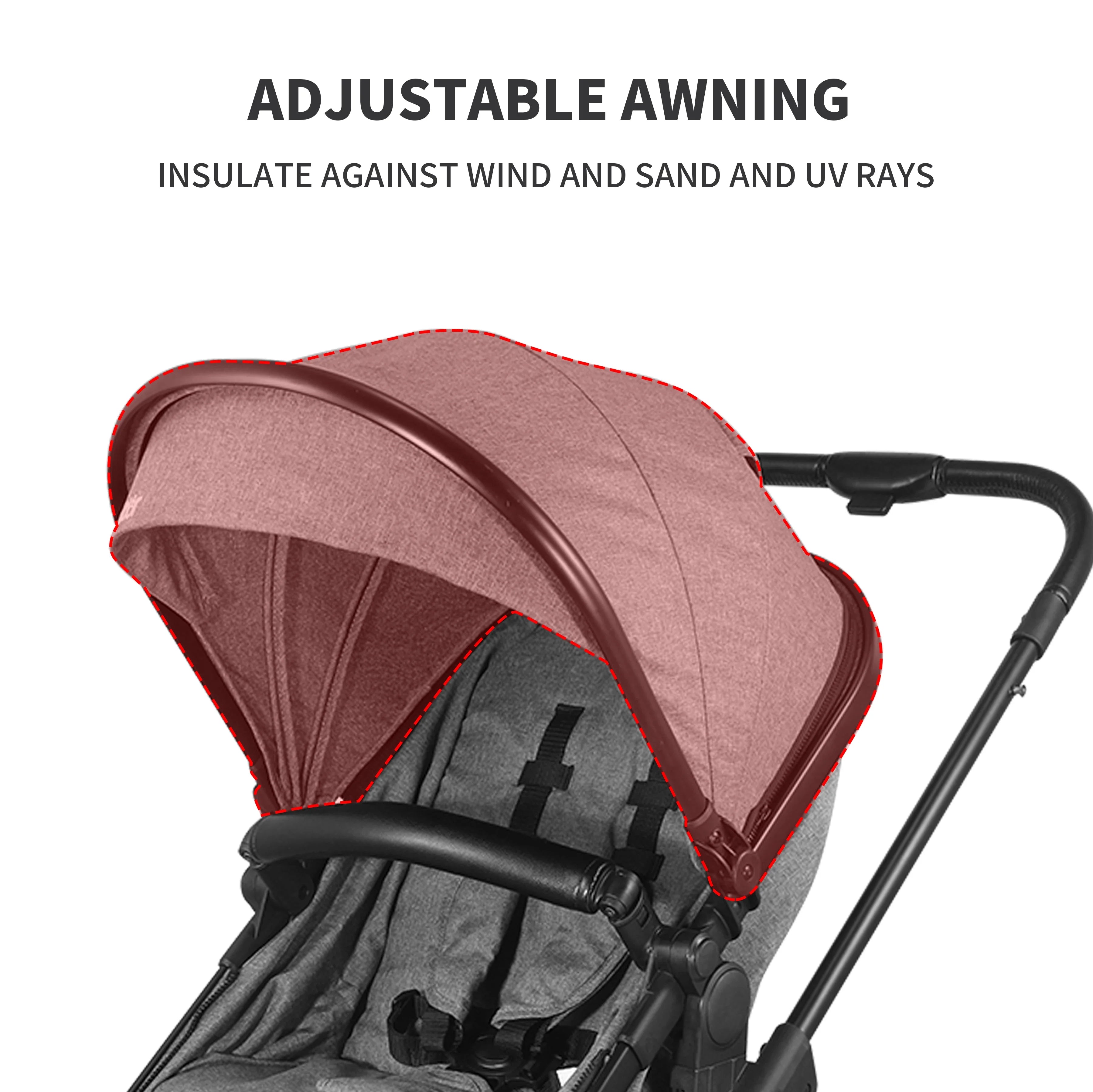 2-in-1 Foldable Baby Stroller