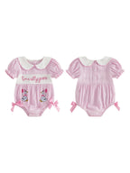 Floral Ruffle Baby Romper