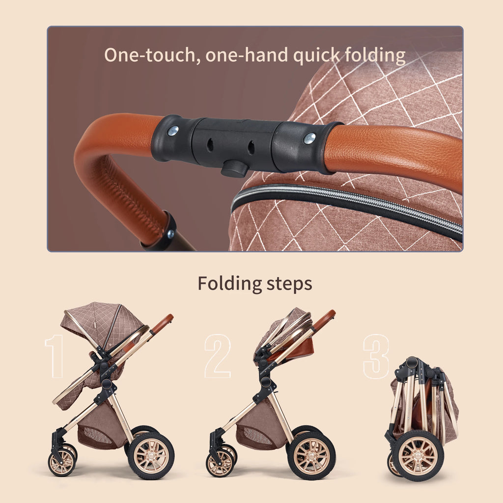 3-in-1 Luxury Baby Stroller