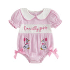 Floral Ruffle Baby Romper