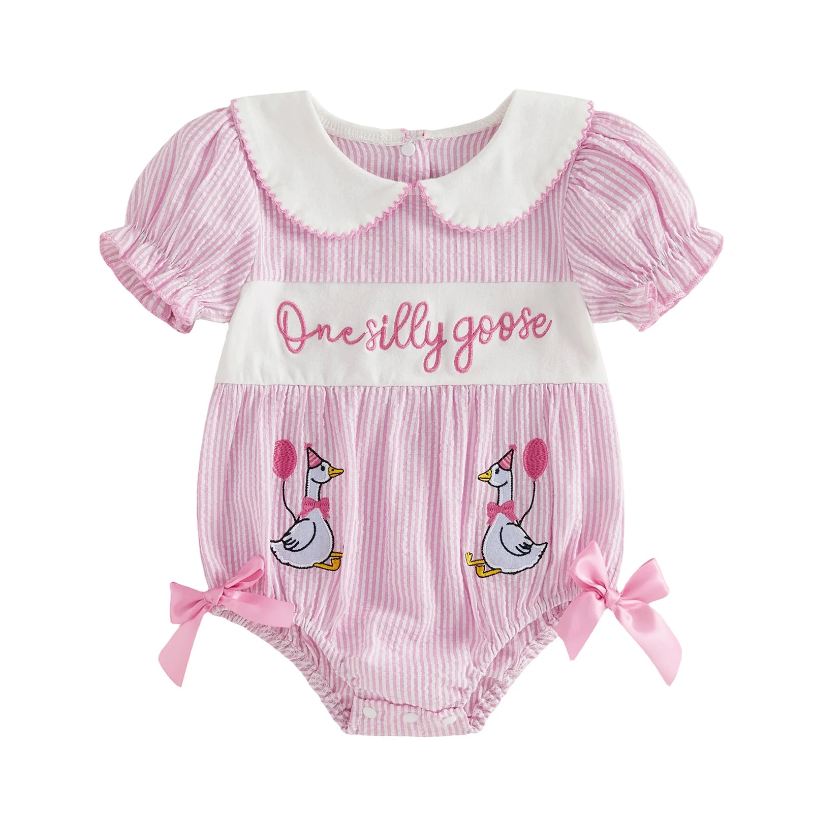 Floral Ruffle Baby Romper