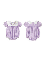 Floral Ruffle Baby Romper