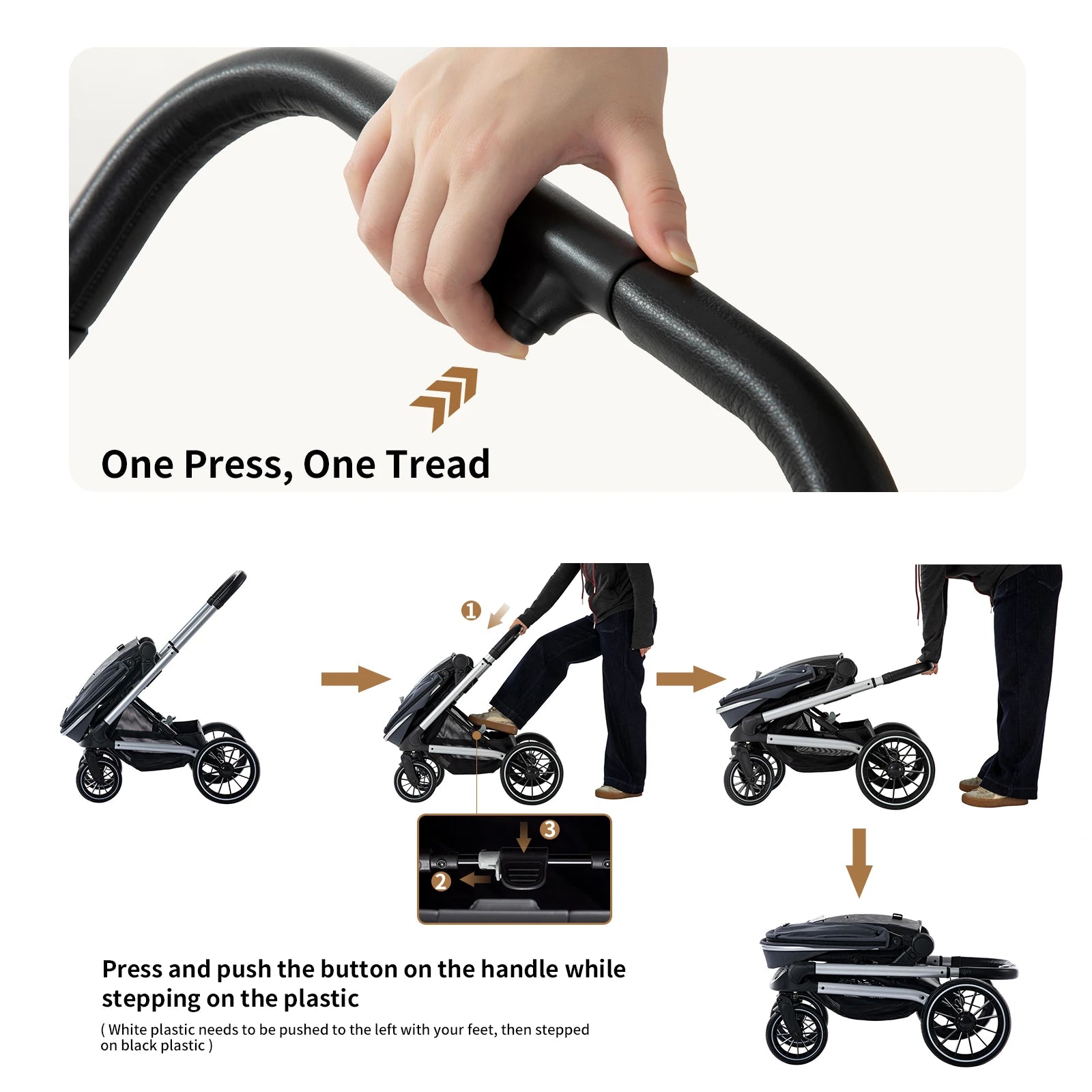 Reversible Compact Travel Stroller