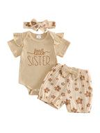 Floral Baby Romper & Shorts Set