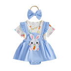 Easter Bunny Baby Dress Set