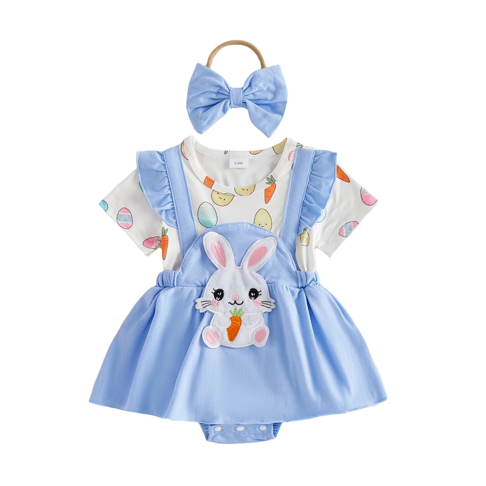 Easter Bunny Baby Dress Set
