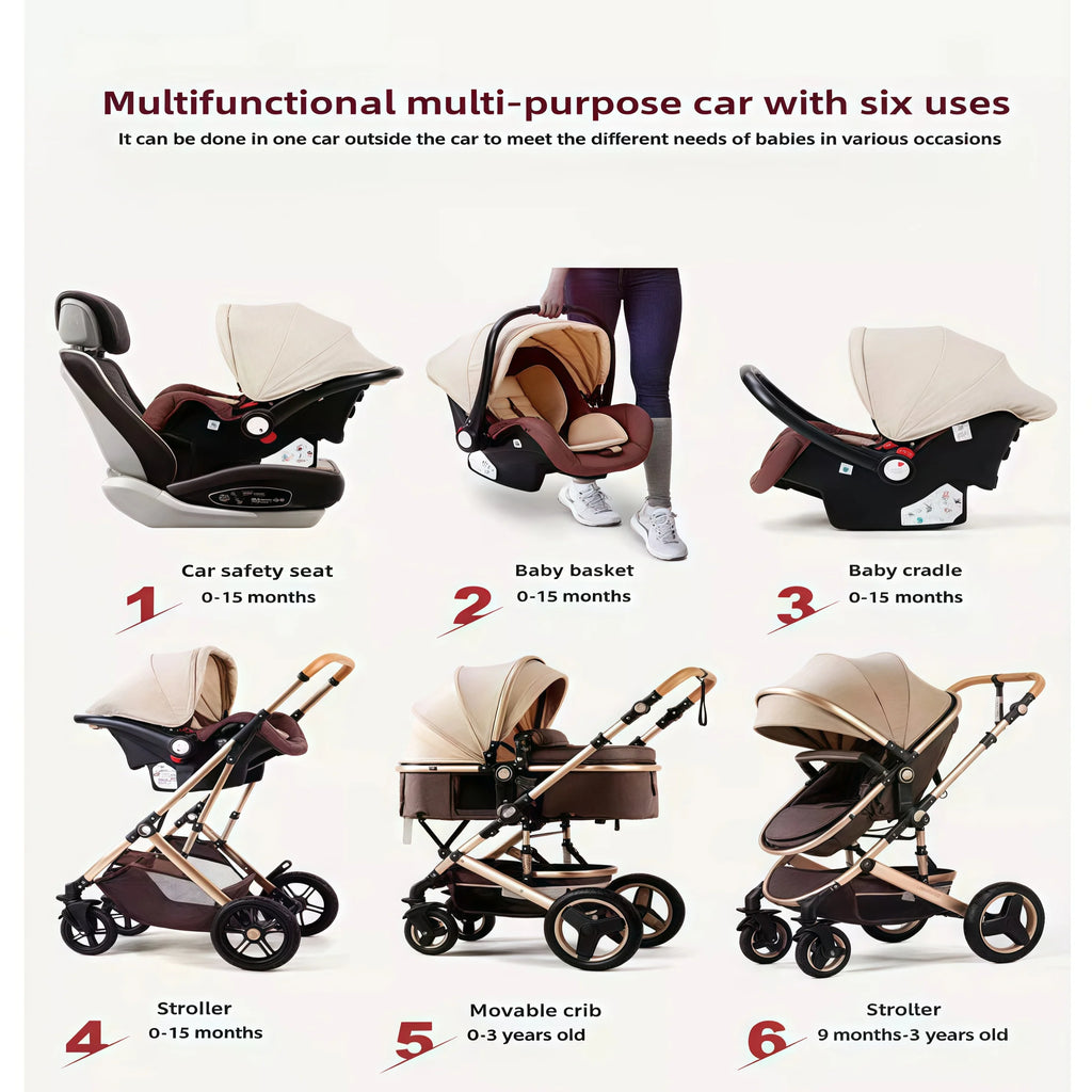 2-in-1 High View Baby Stroller