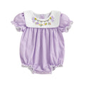 Floral Ruffle Baby Romper