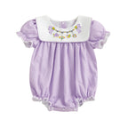 Floral Ruffle Baby Romper