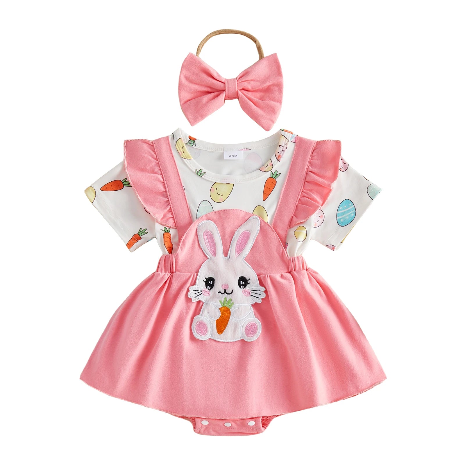 Easter Bunny Baby Dress Set