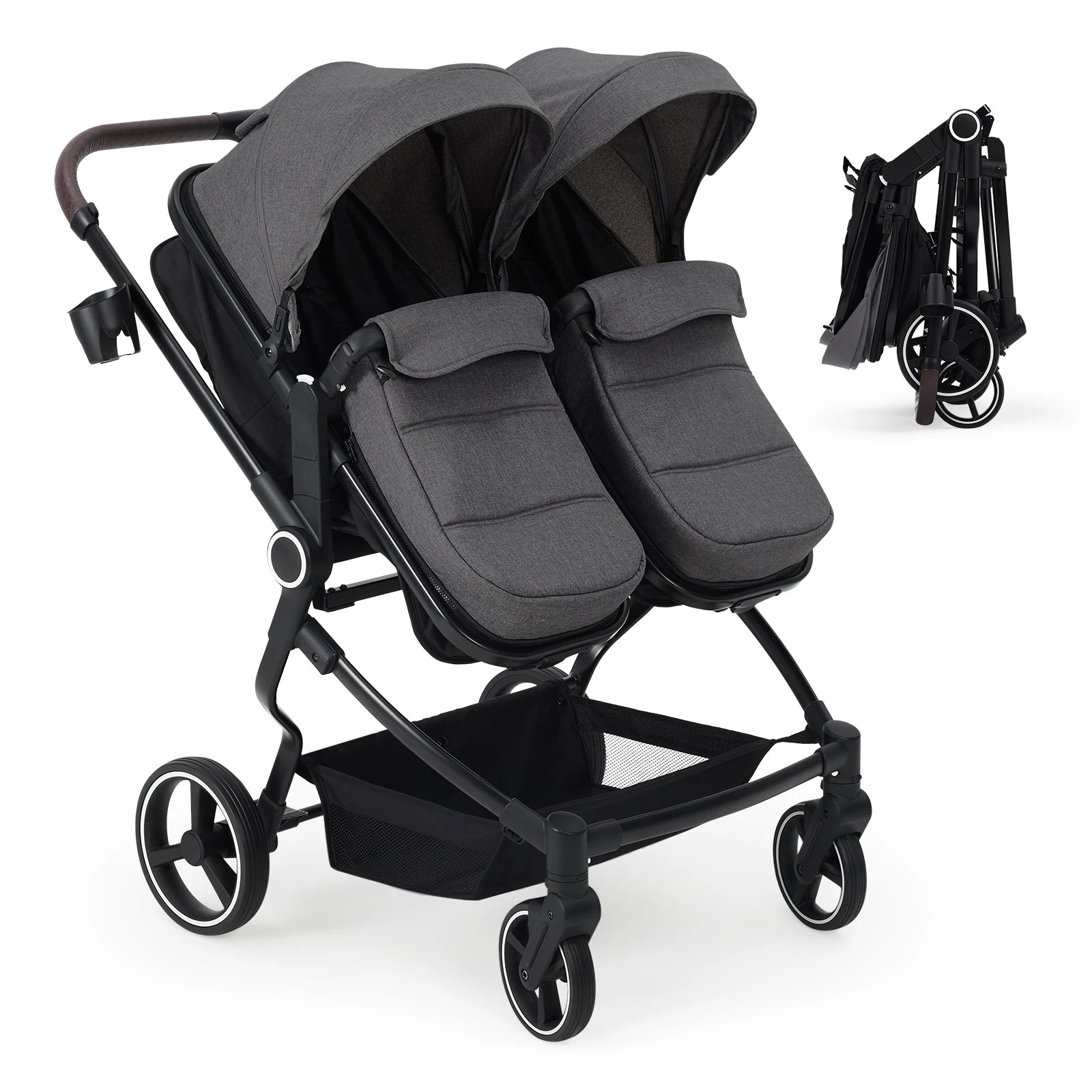 Side-by-Side Twin Stroller