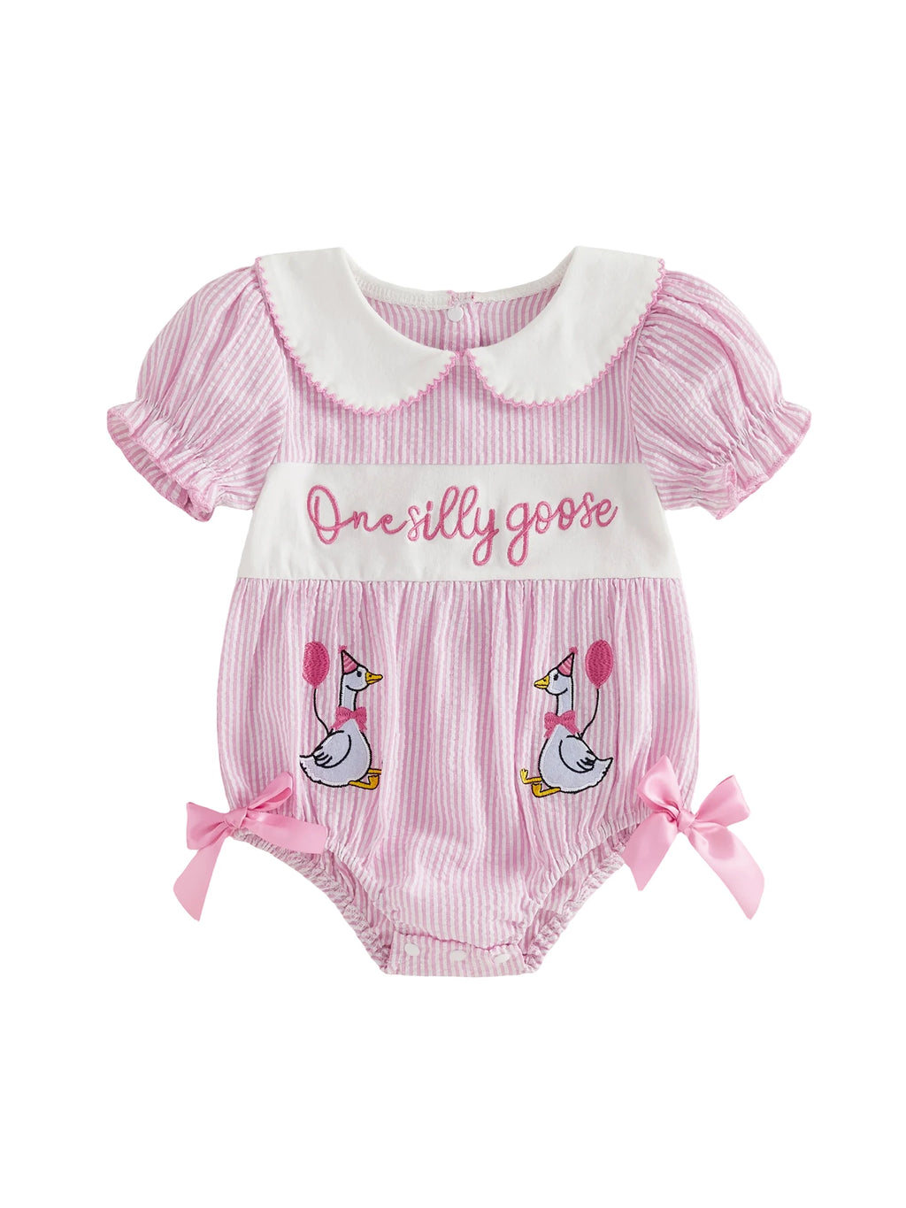 Floral Ruffle Baby Romper