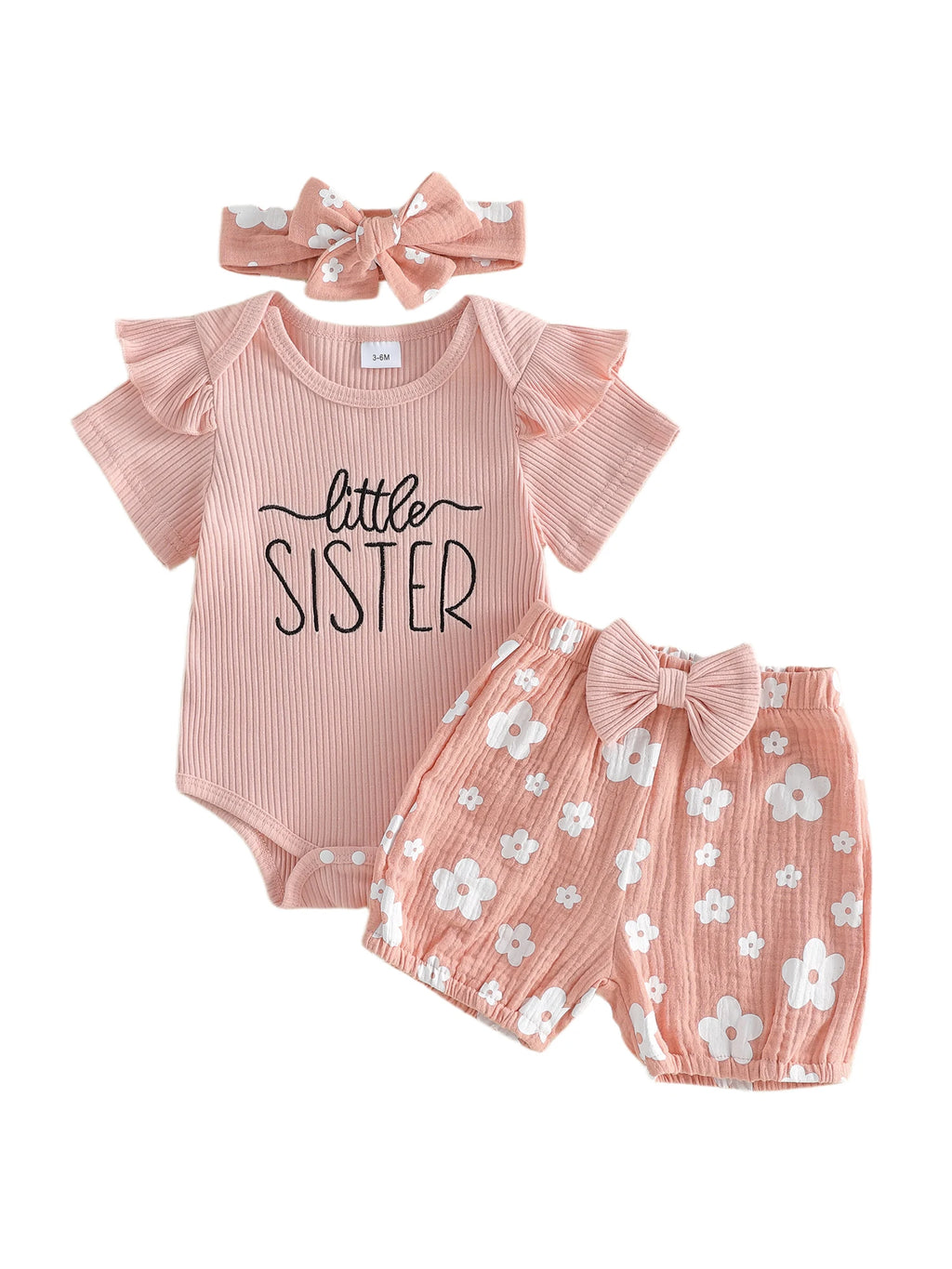 Floral Baby Romper & Shorts Set