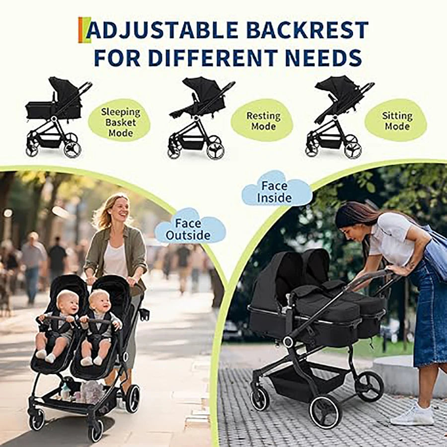 Double Baby Stroller (Tandem)