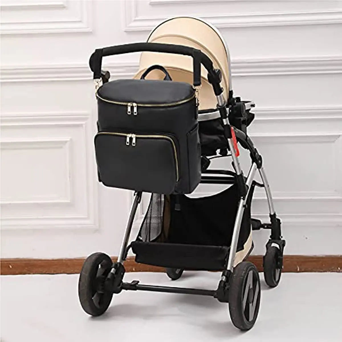Leather Diaper Bag Backpack