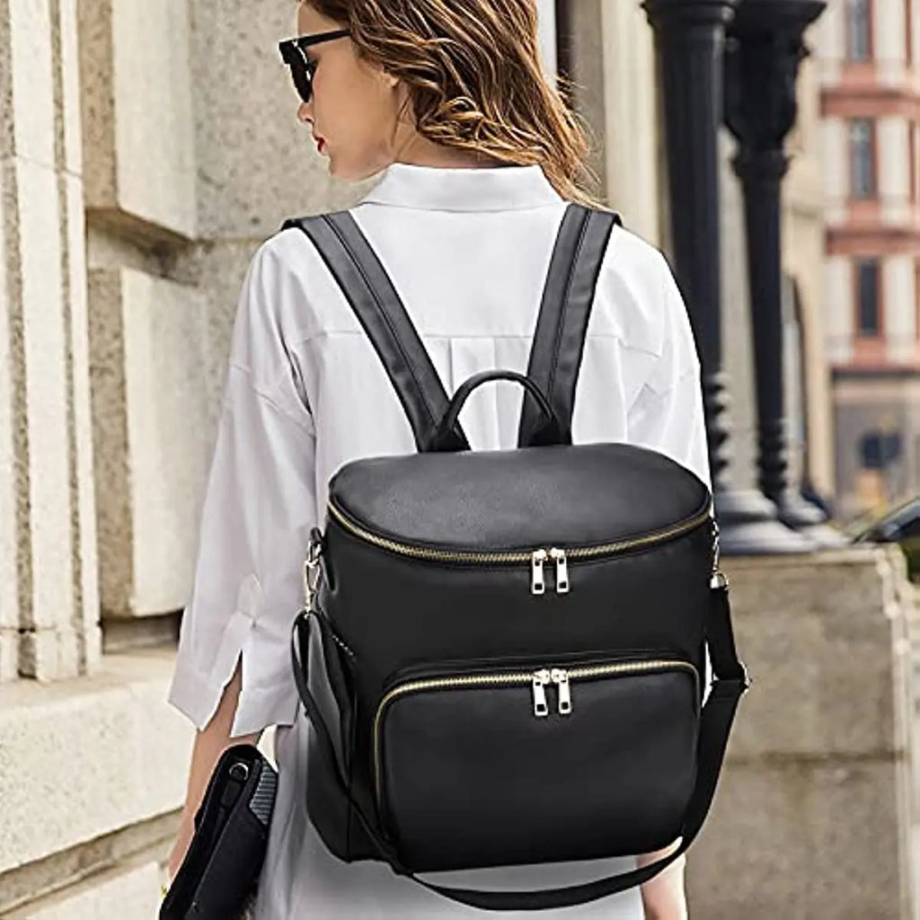 Leather Diaper Bag Backpack