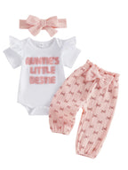 Letter Print Baby Outfit Set