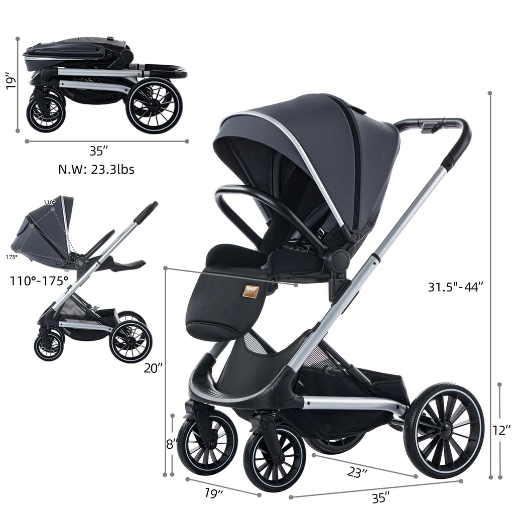 Reversible Compact Travel Stroller