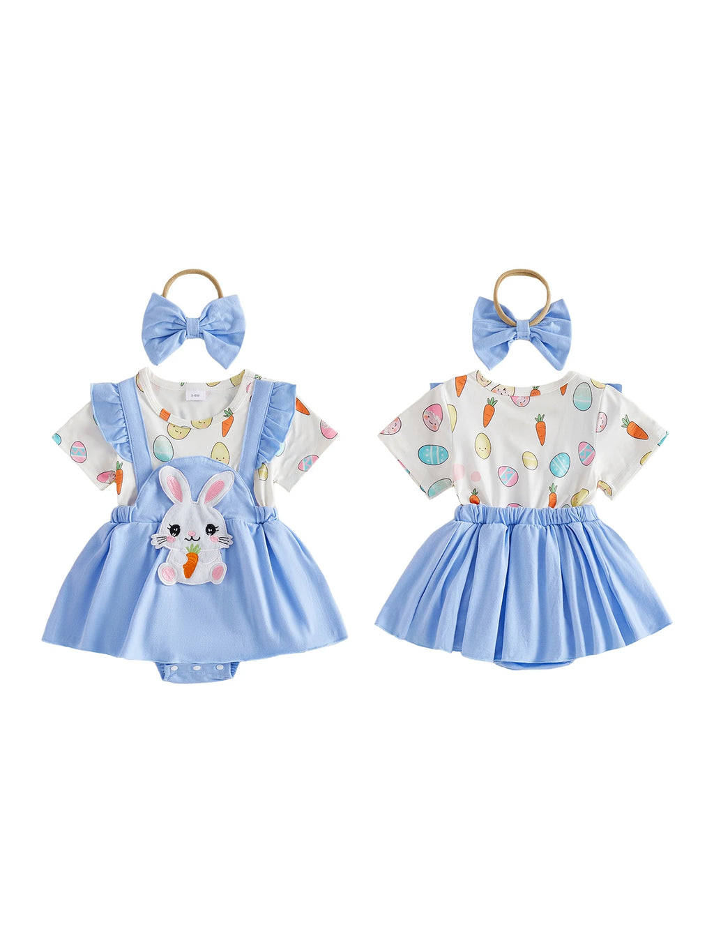Easter Bunny Baby Dress Set