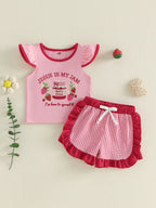 Strawberry Baby Outfit Set