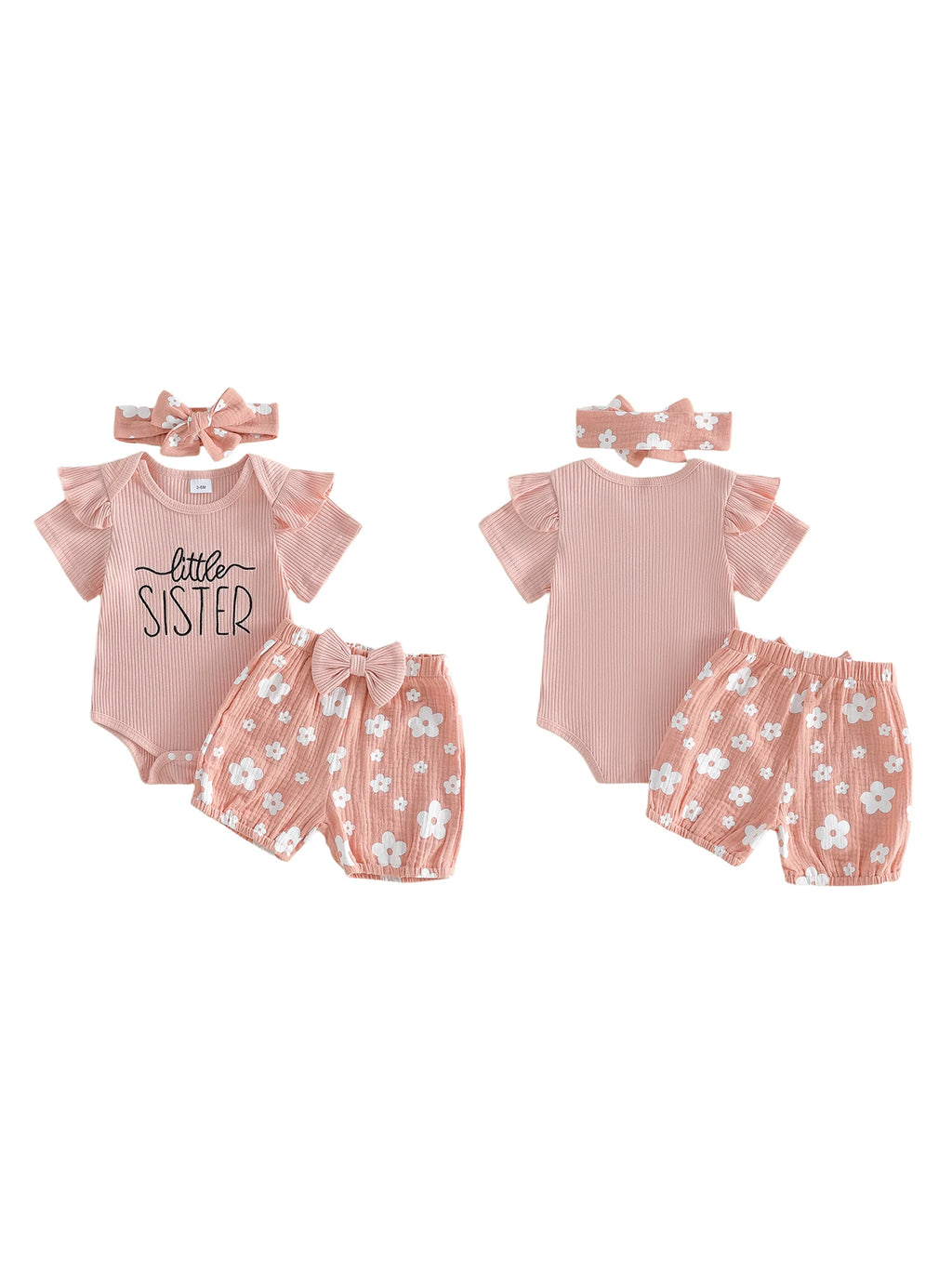 Floral Baby Romper & Shorts Set