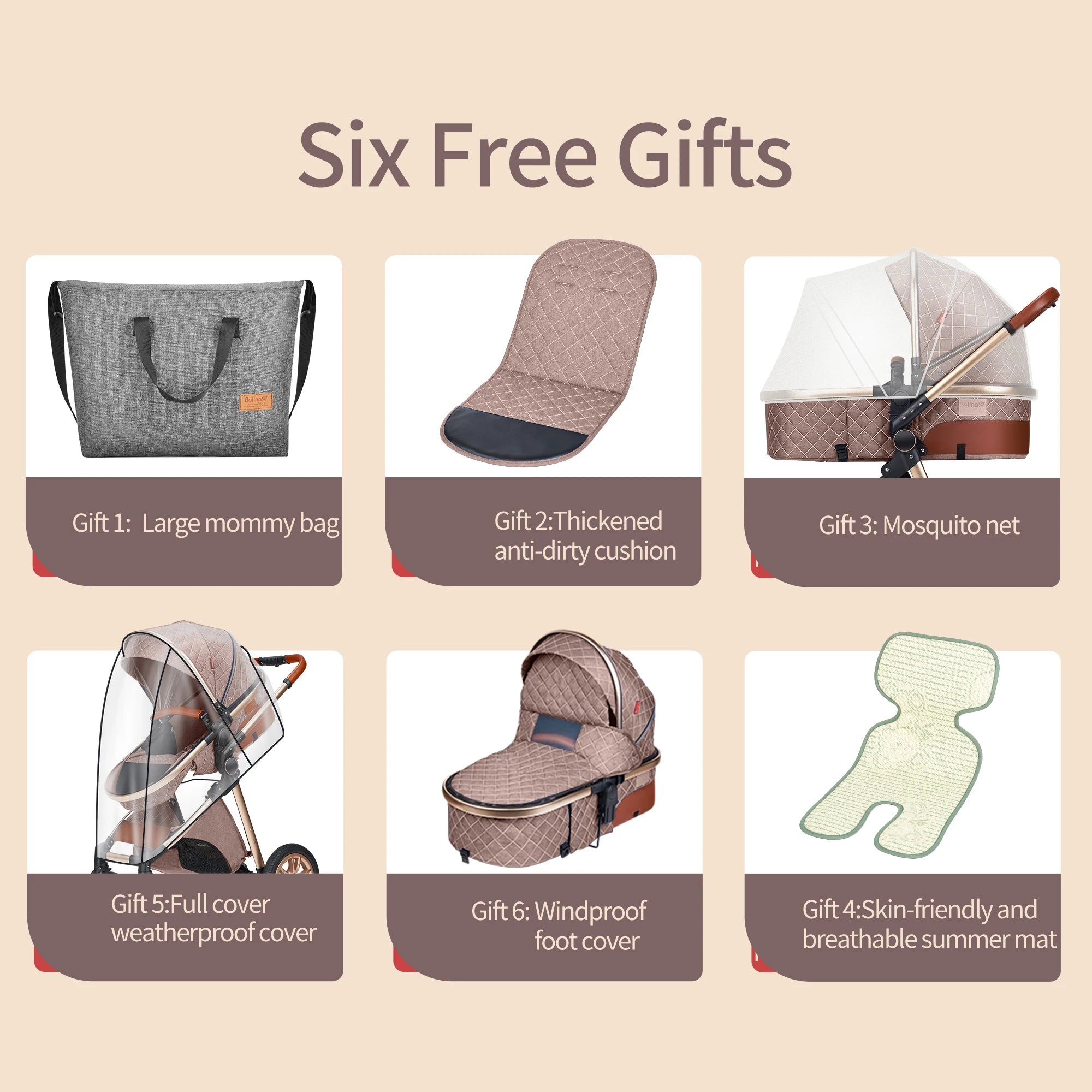 3-in-1 Luxury Baby Stroller