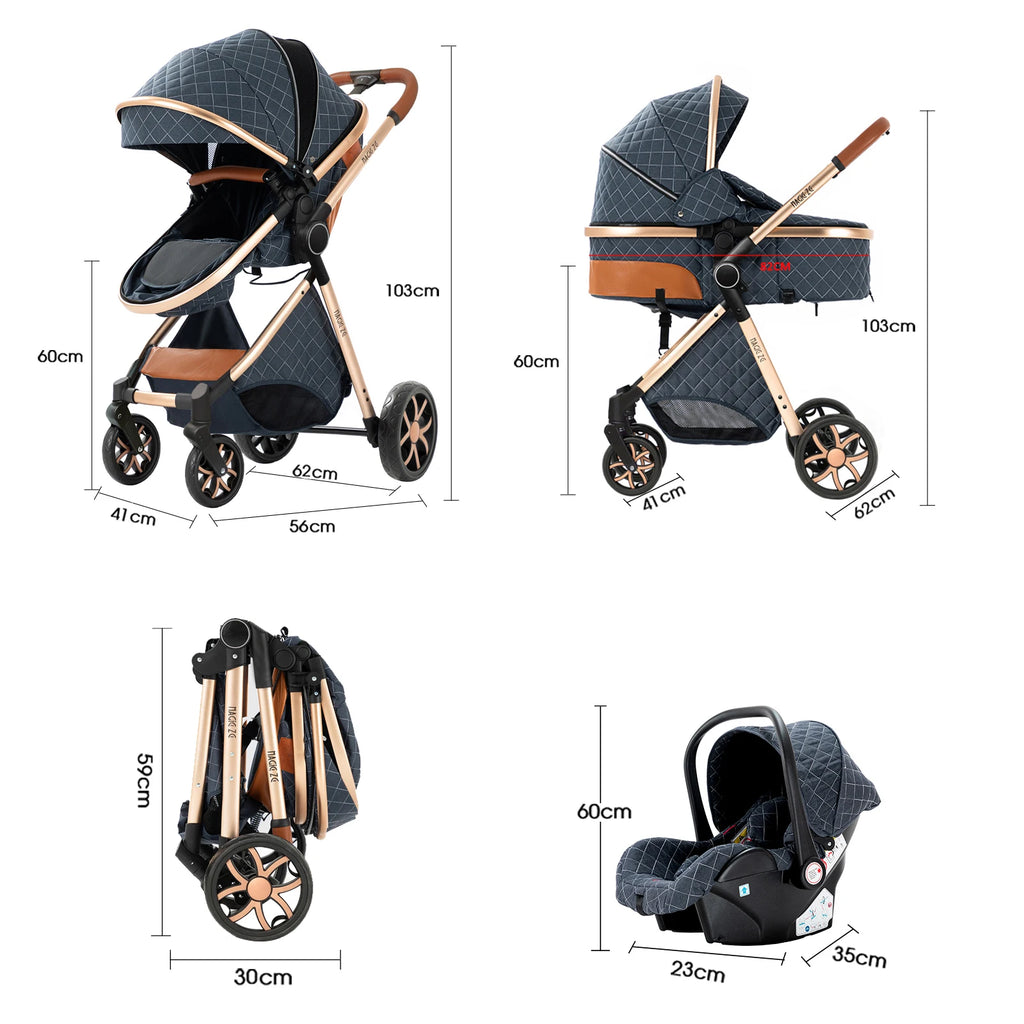 2-in-1 Reversible Baby Stroller