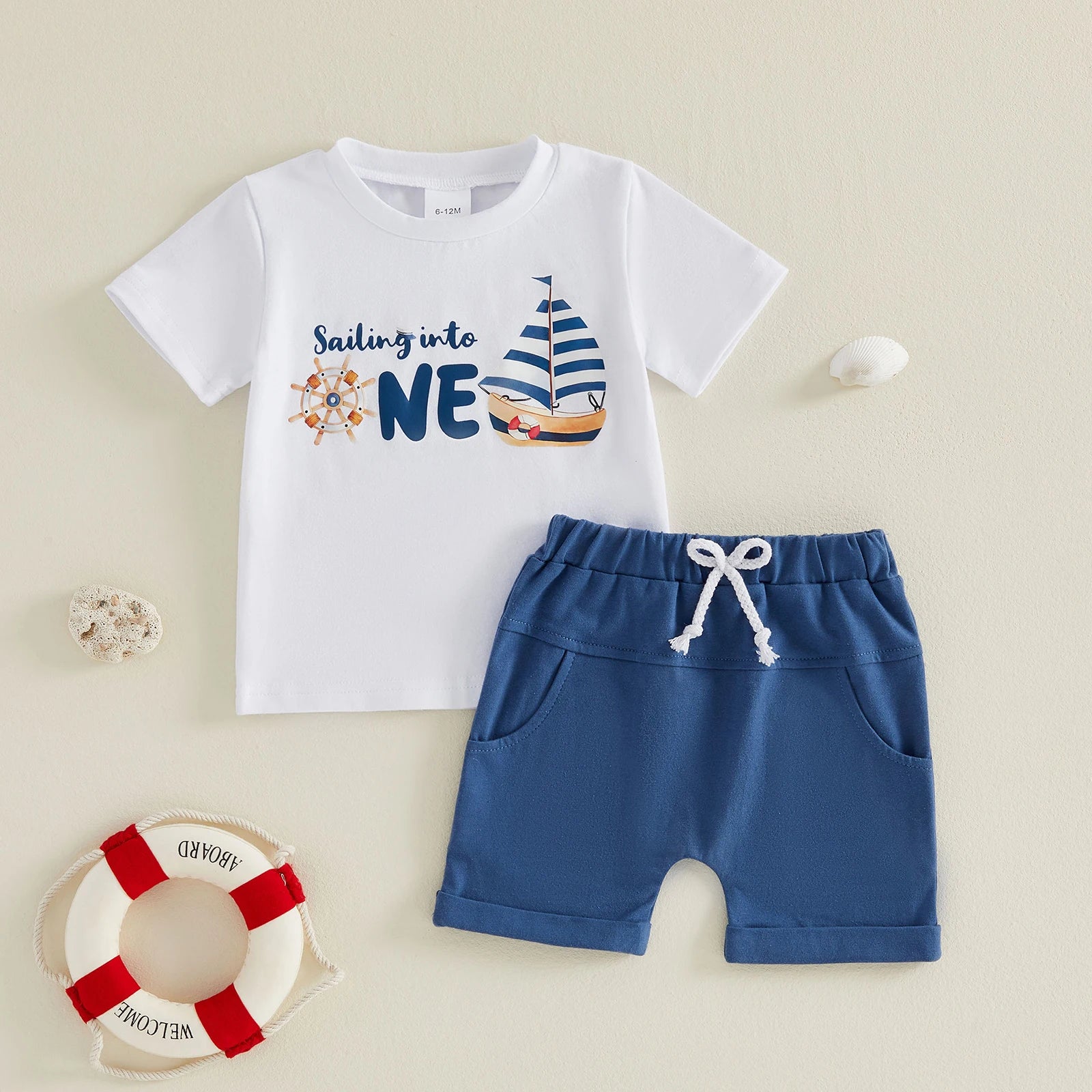 Boat Print Birthday Outfit