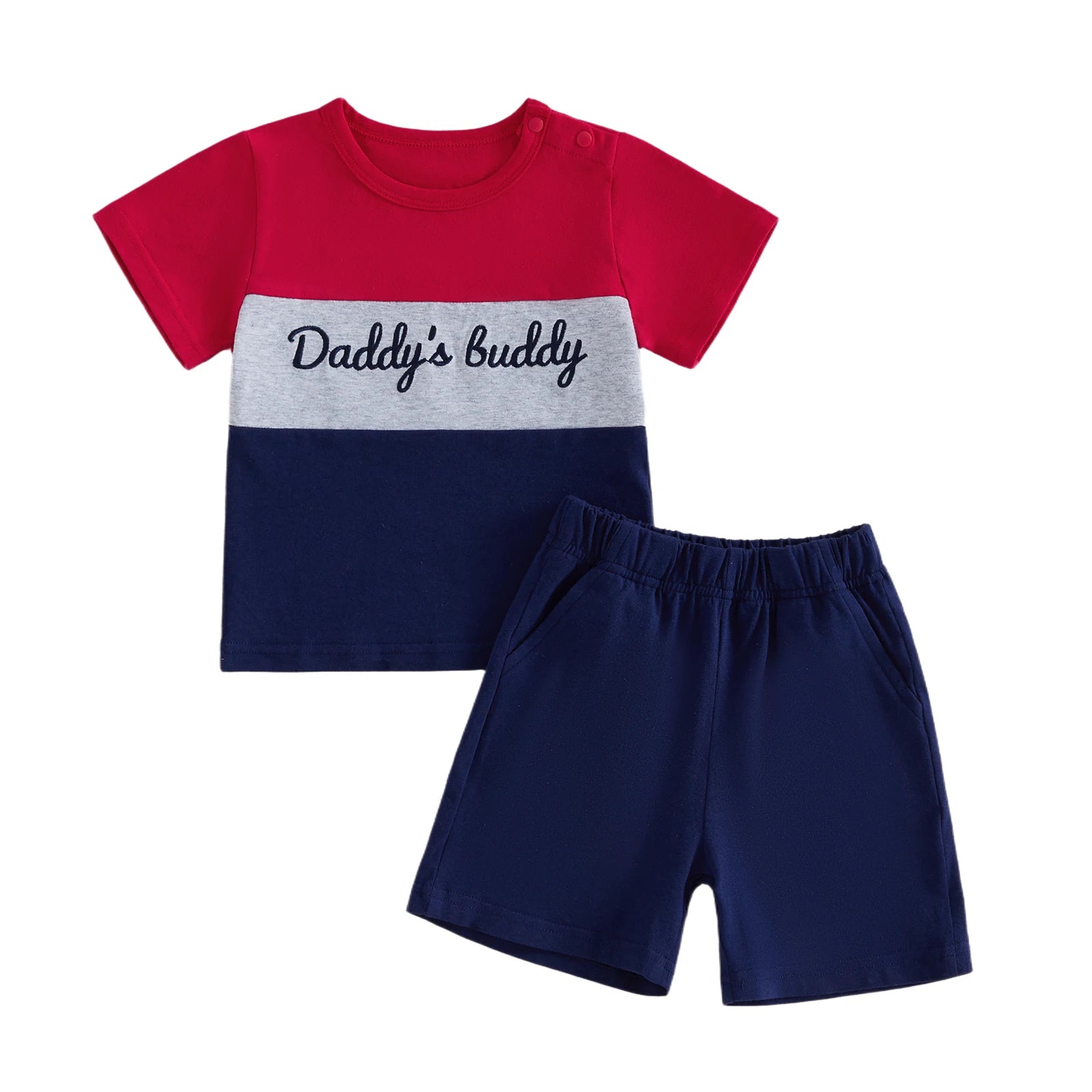 Baby Boy Letter Shorts Set