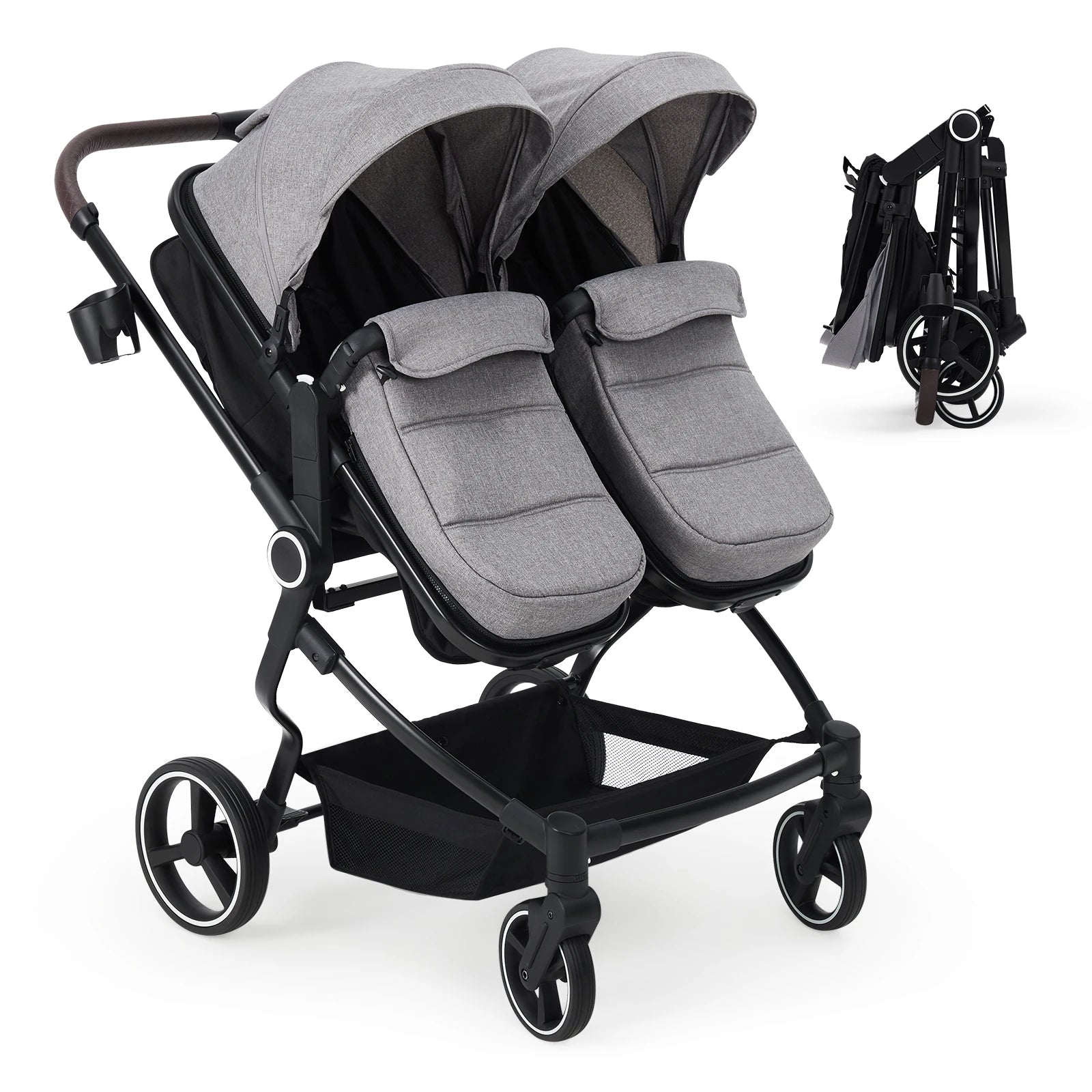 Side-by-Side Twin Stroller