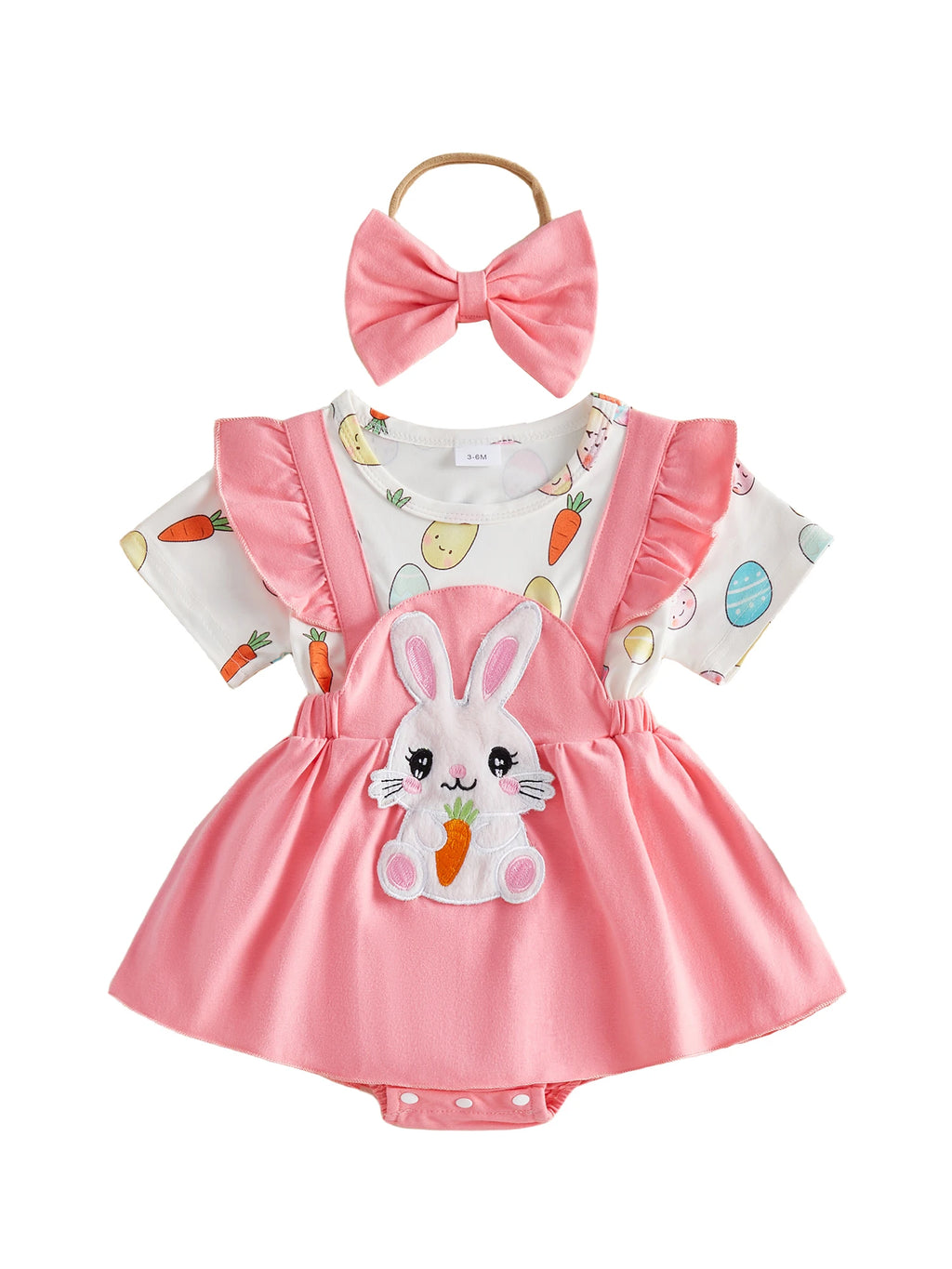 Easter Bunny Baby Dress Set
