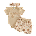 Floral Baby Romper & Shorts Set
