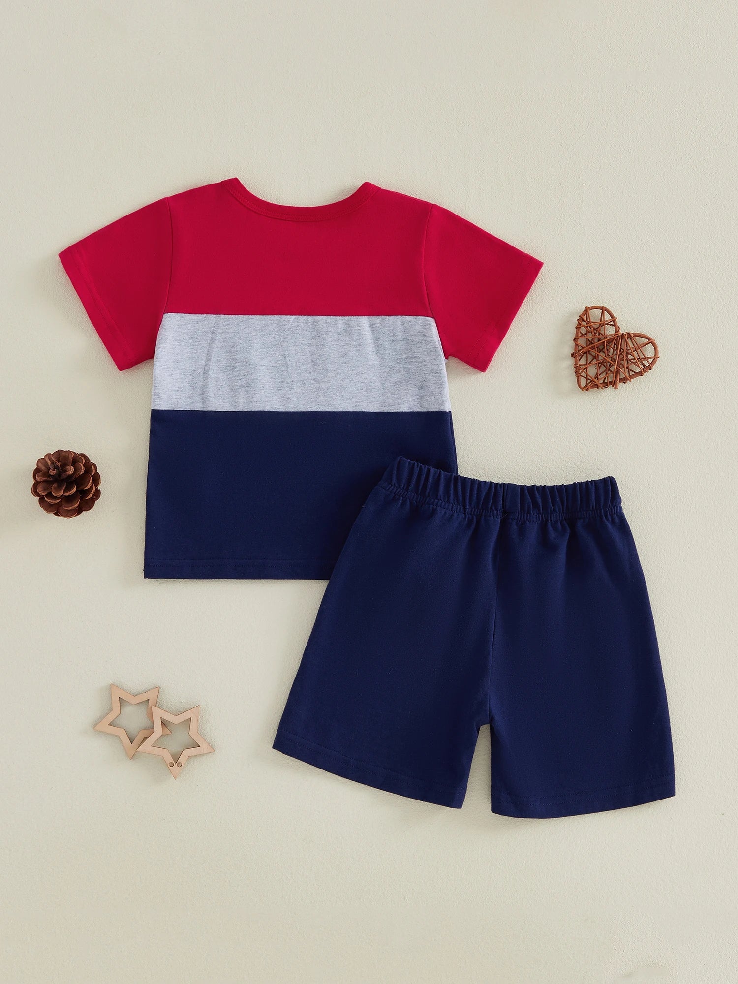 Baby Boy Letter Shorts Set