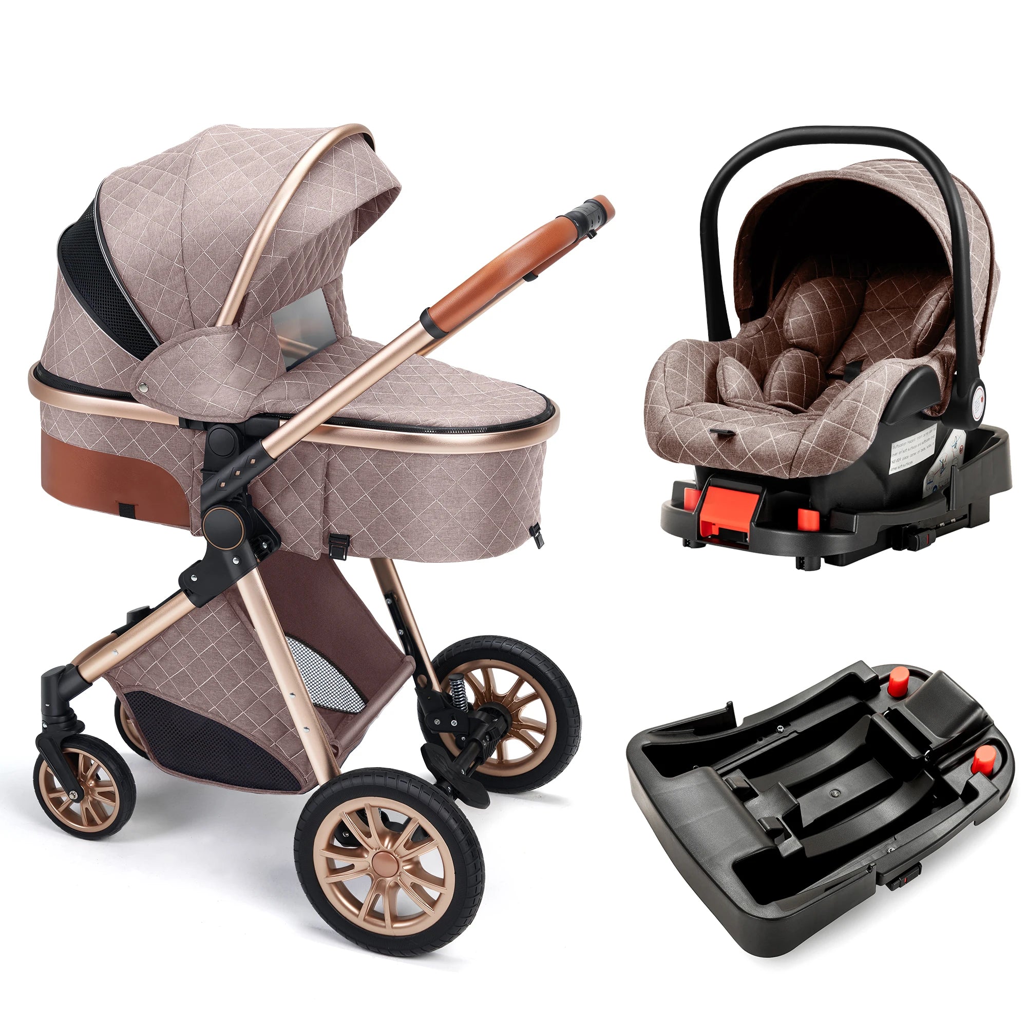 3-in-1 Luxury Baby Stroller