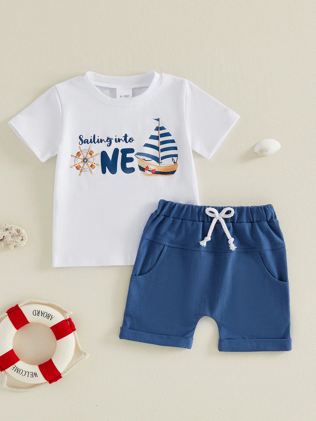 Boat Print Birthday Outfit