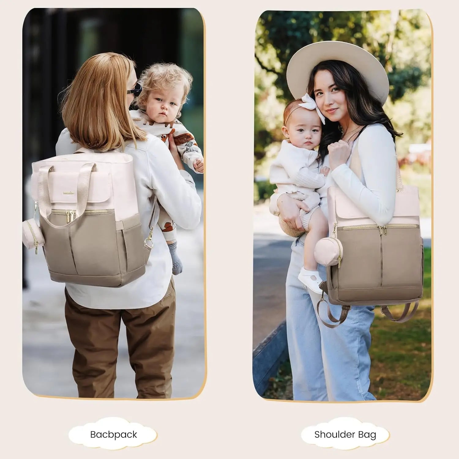 Anti-Theft Diaper Backpack Set